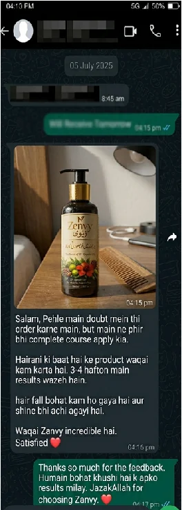 Real WhatsApp Customer Review